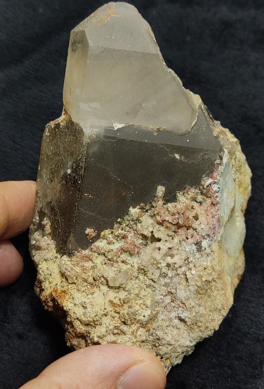 An Aesthetic terminated Partly Smoky Quartz specimen 493 grams