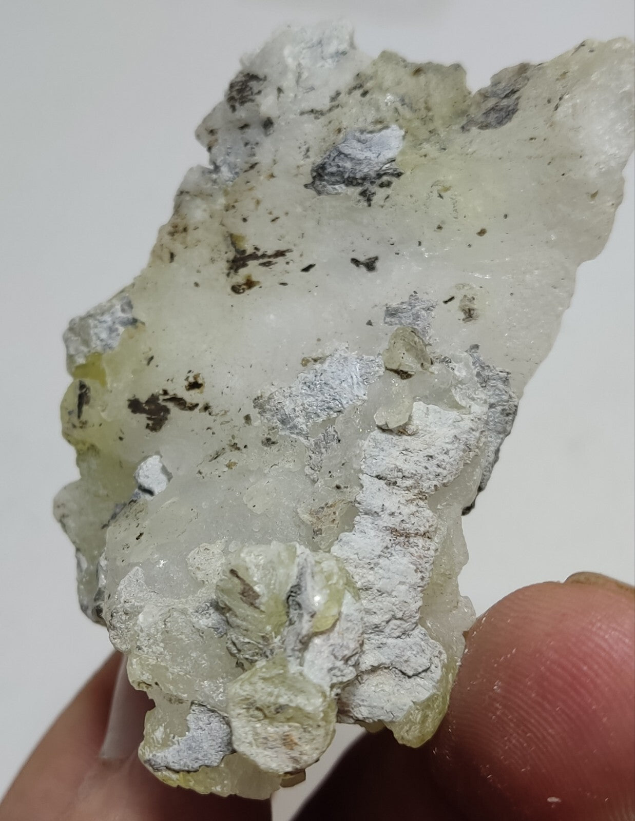 An Aesthetic Natural specimen of brucite with chromite 56 grams