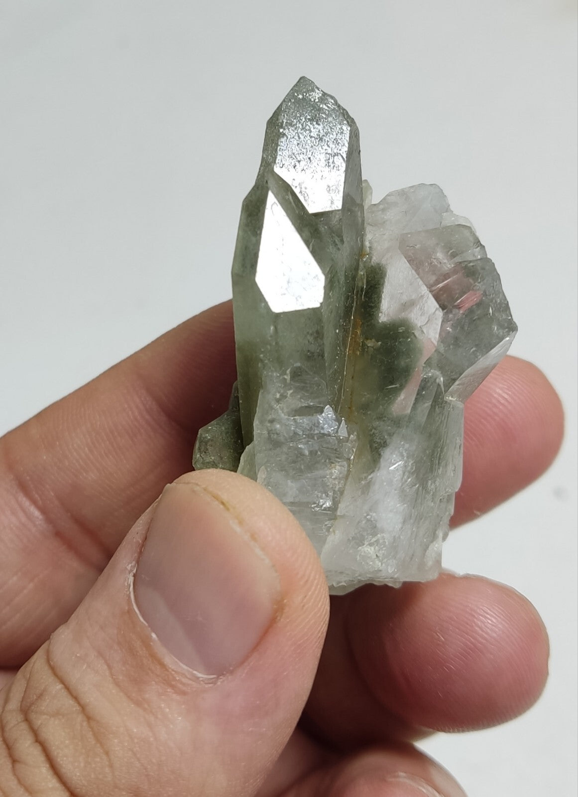 An Aesthetic Natural beautifully terminated Chlorite Quartz crystal 36 grams