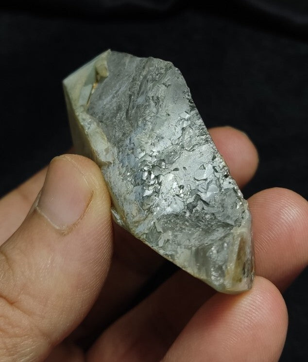 Double Terminated Smoky Light Blue Quartz with Chlorite Inclusions 101 grams