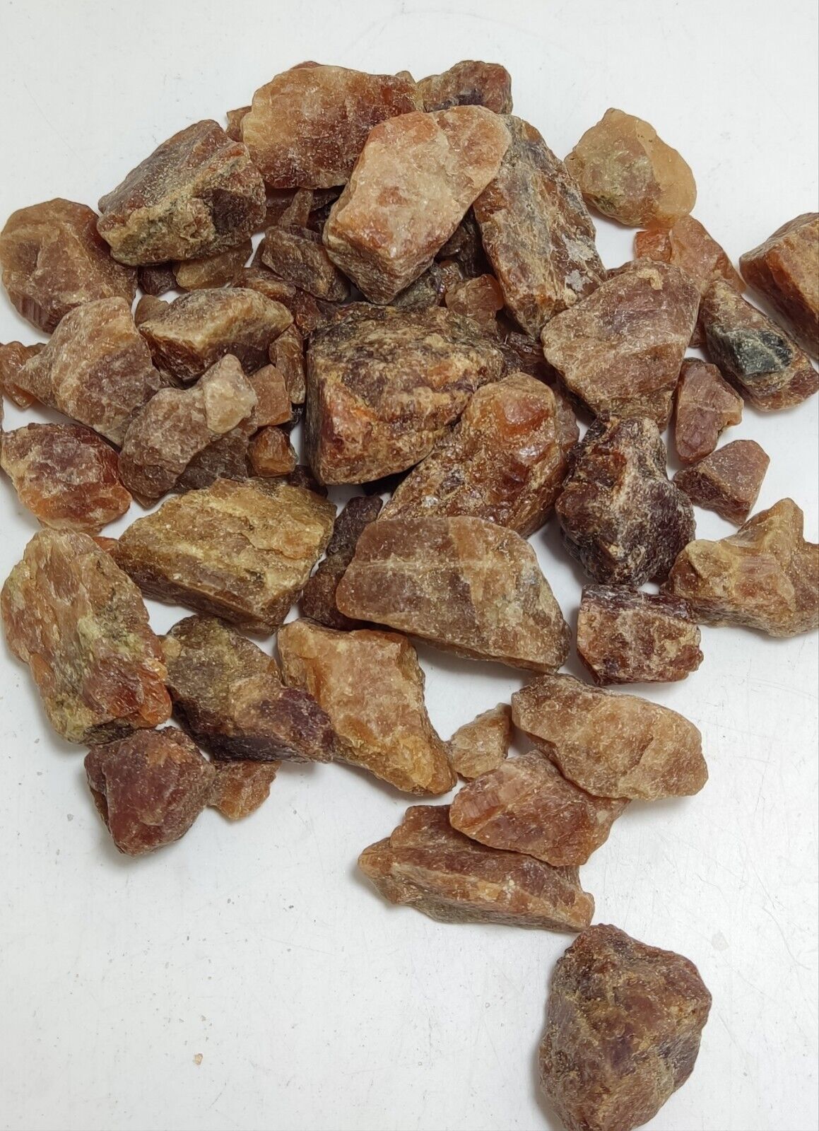 1000 grams rough hessonite garnets 1kg
