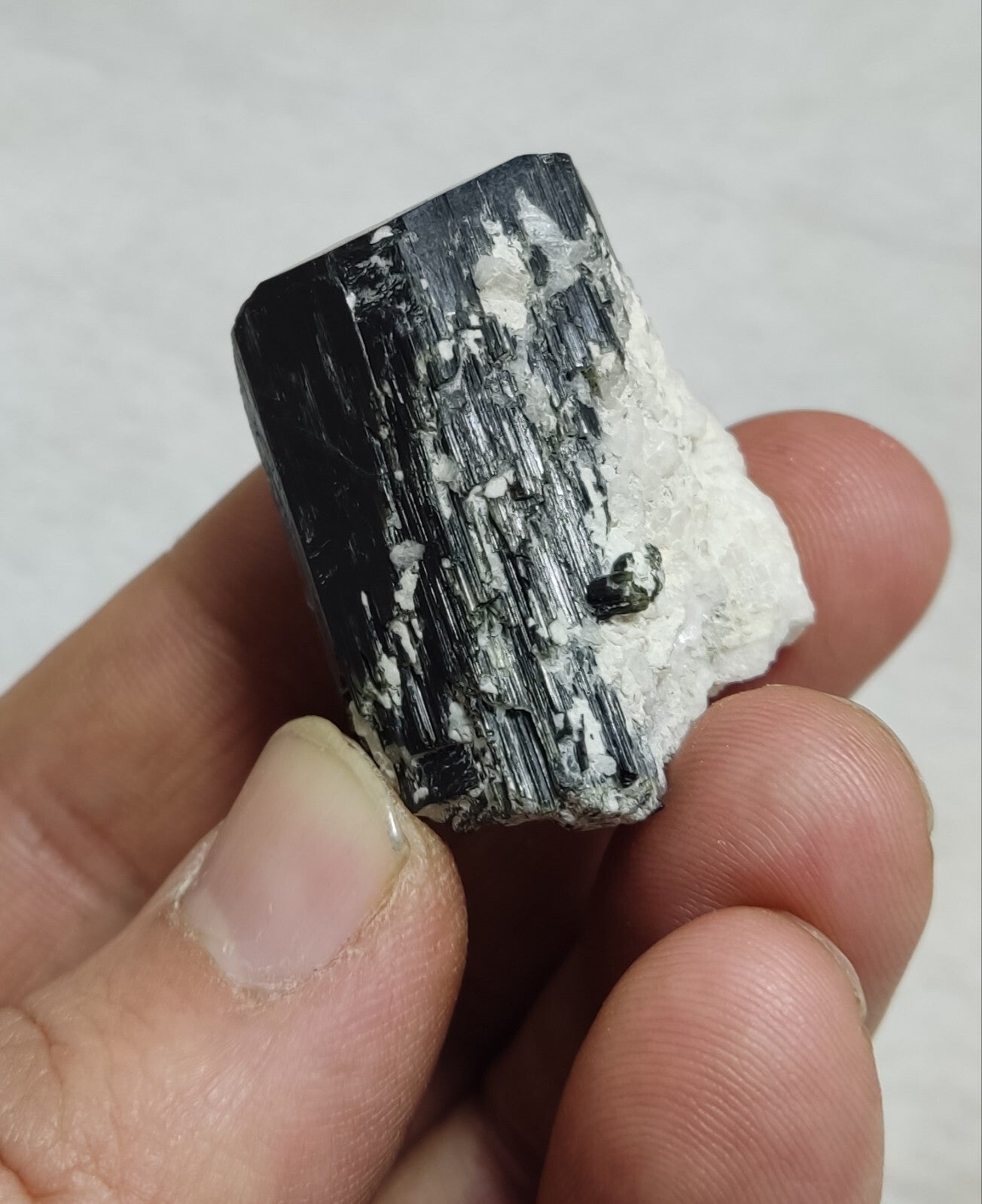 An Aesthetic Natural beautifully terminated tourmaline crystal 40 grams