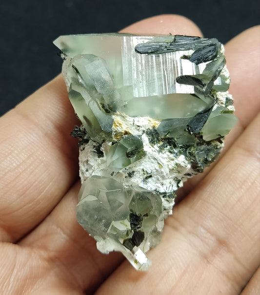 An Aesthetic terminated epidote Quartz specimen 33 grams