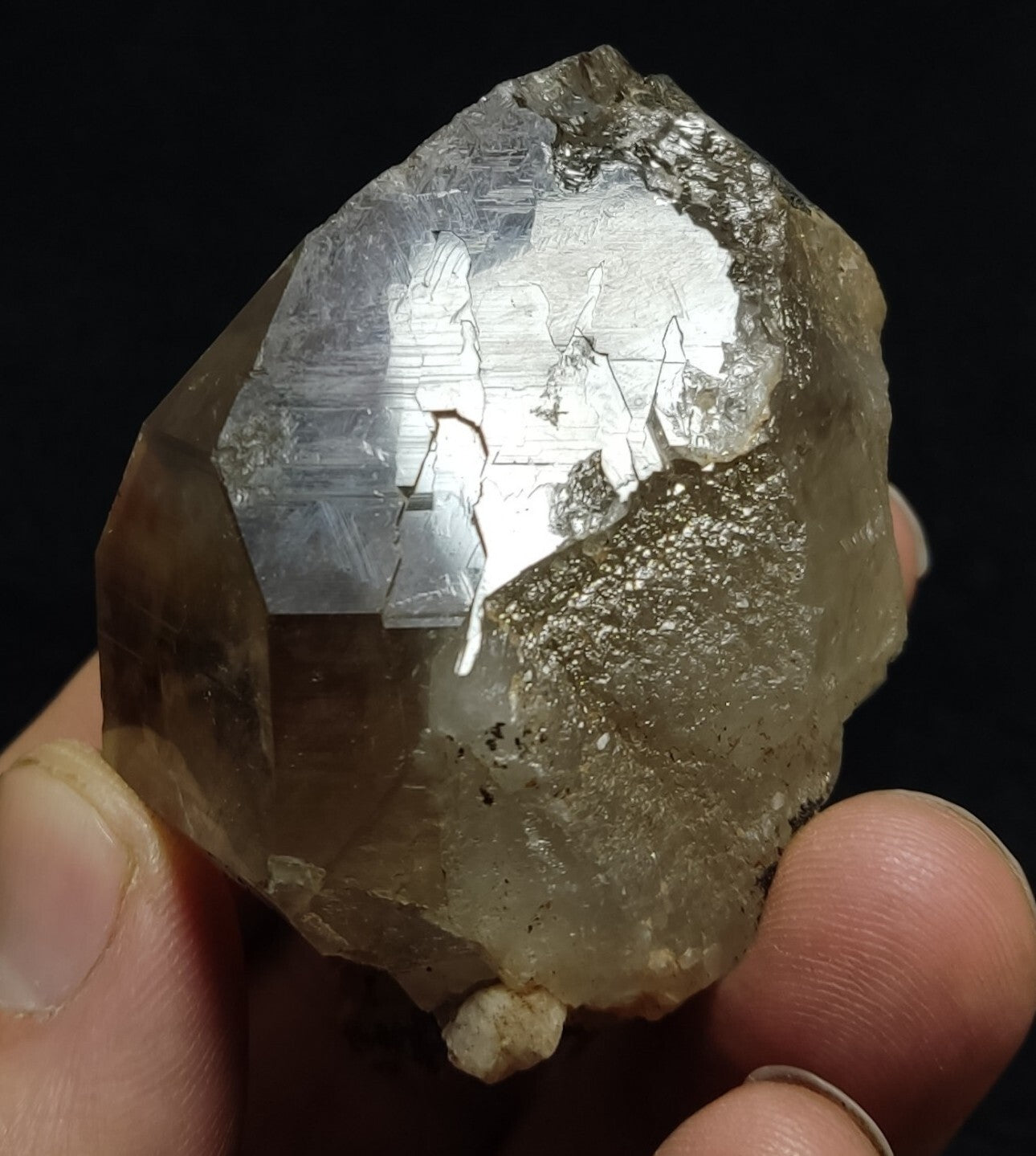 An Aesthetic terminated smoky quartz crystal 130 grams