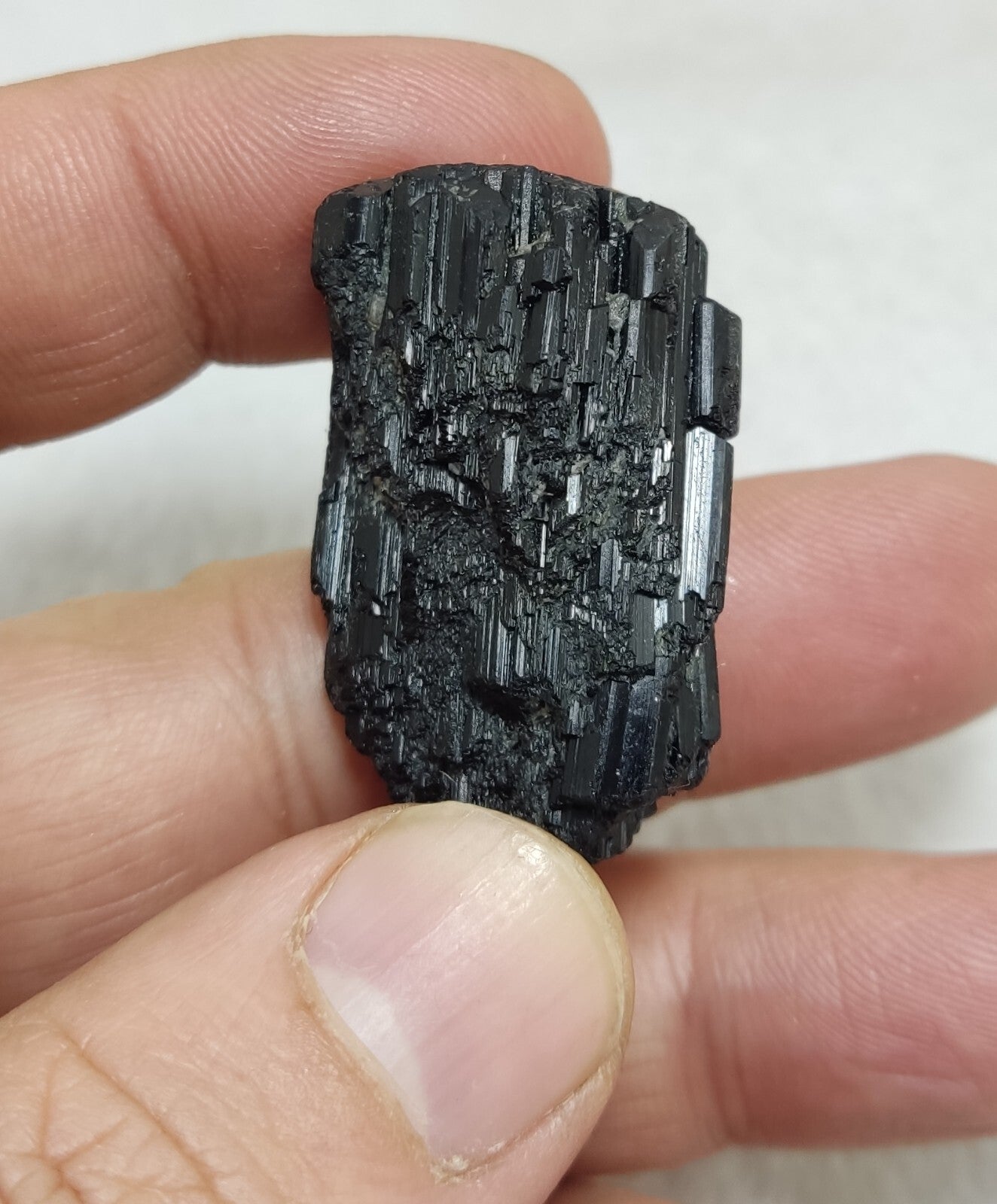 An amazing specimen of terminated black tourmaline 24 grams