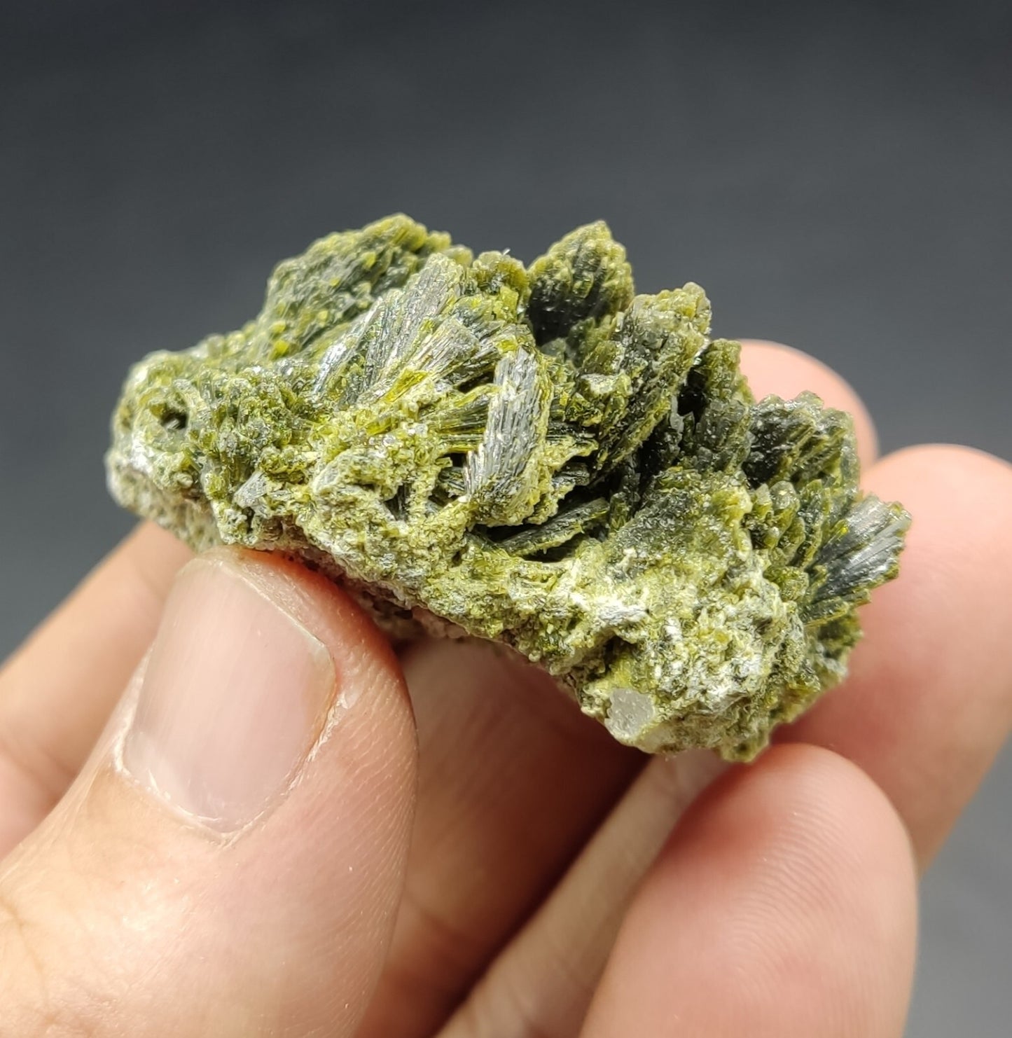 An Aesthetic specimen of epidote cluster 49 grams