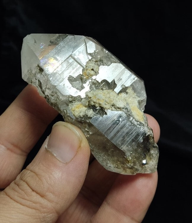 Gwindel Like Double Terminated Light Smoky Quartz 115 grams