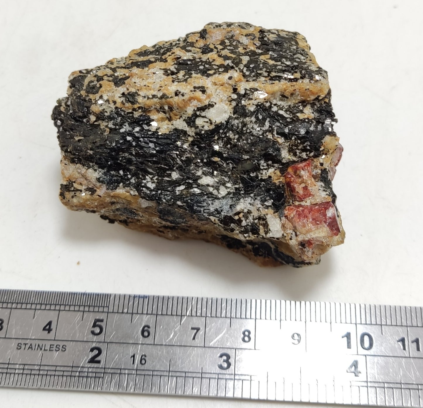 An Aesthetic specimen of zircon crytsals with biotite 130 grams