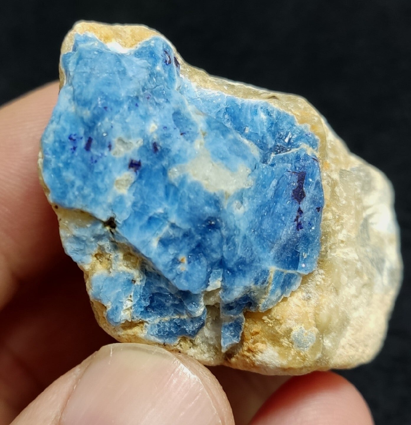 Fluorescent Afghanite on Matrix  66 grams