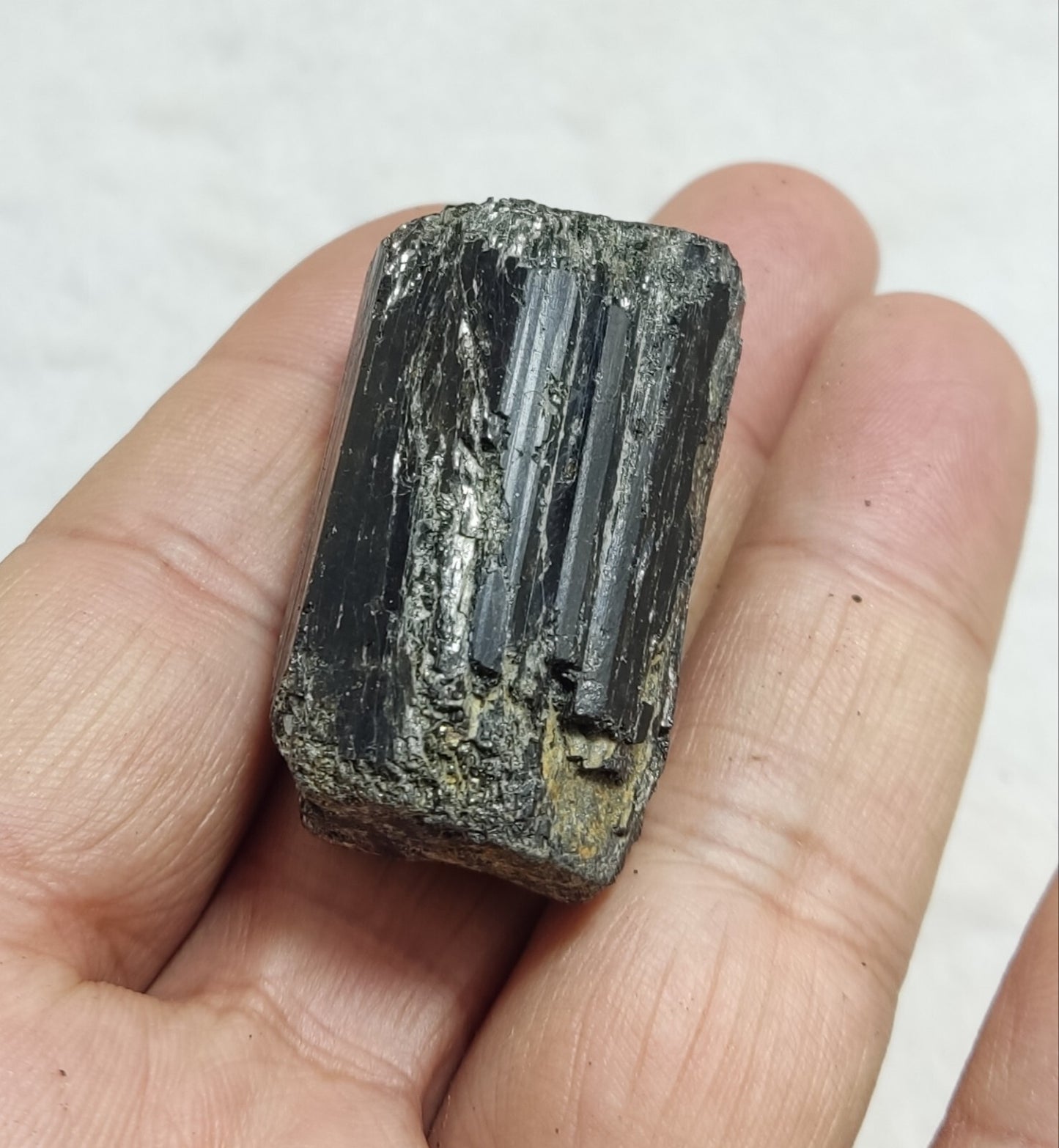An amazing specimen of terminated black tourmaline 46 grams
