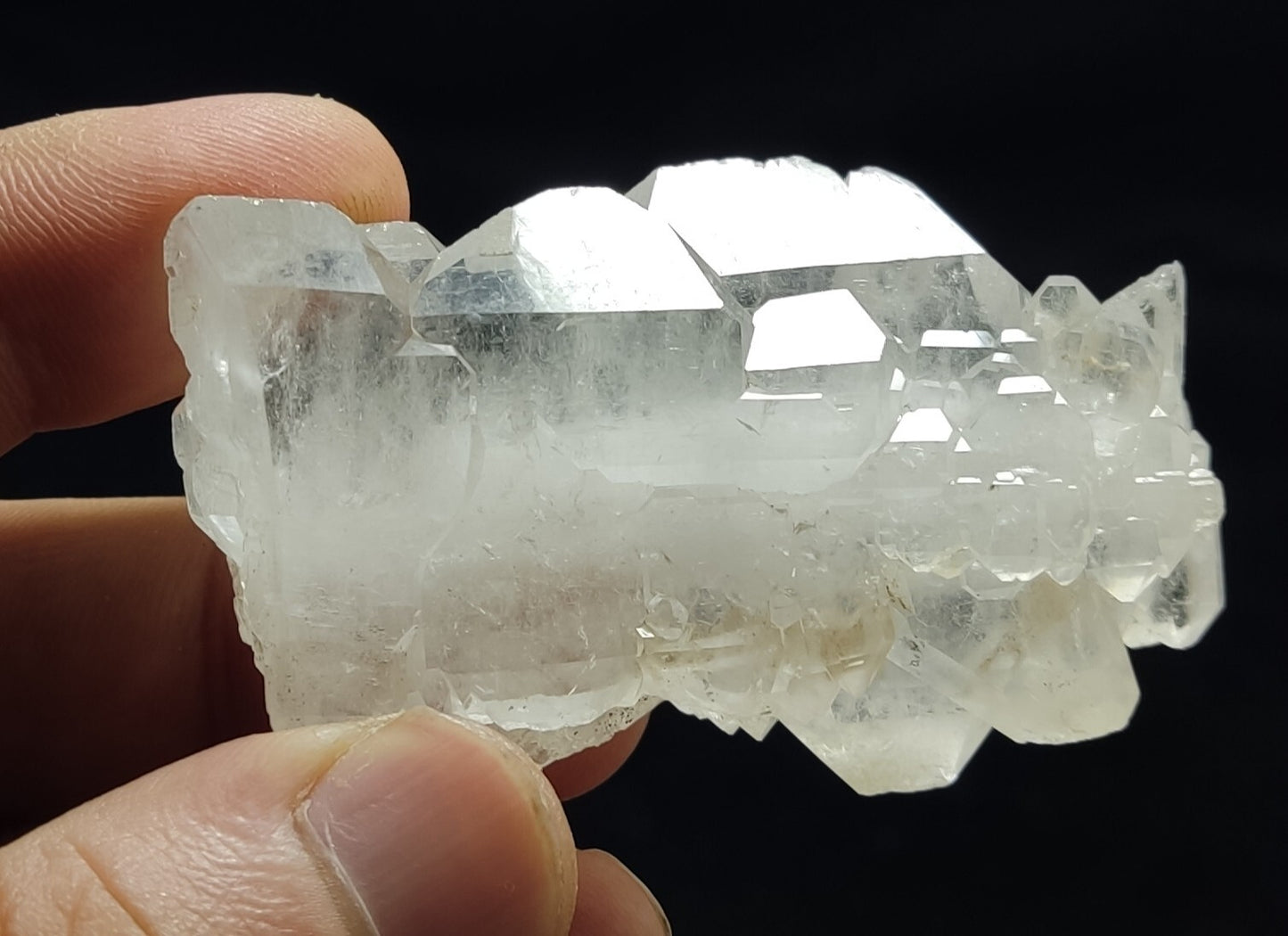 An Aesthetic terminated specimen of Faden Quartz crystal 62 grams