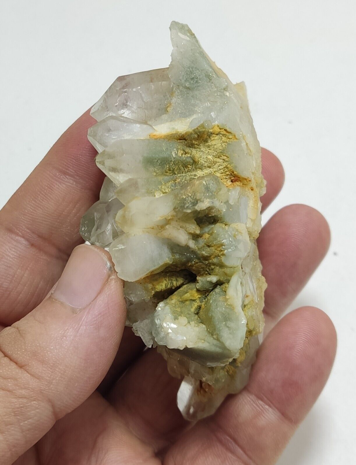 An Aesthetic specimen of chlorite quartz 150 grams