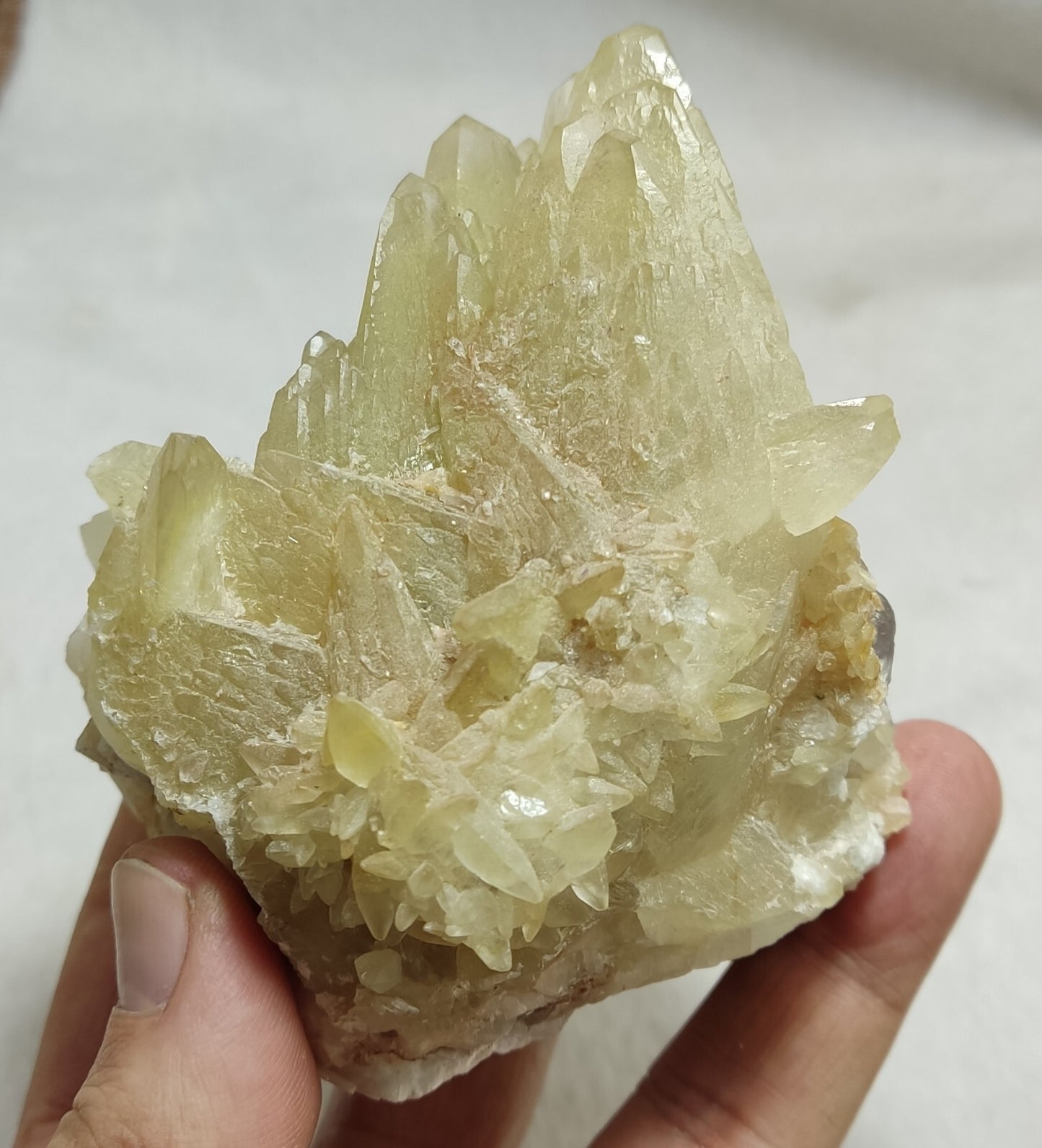 An Aesthetic Naturally terminated specimen of dogtooth calcite 722 grams