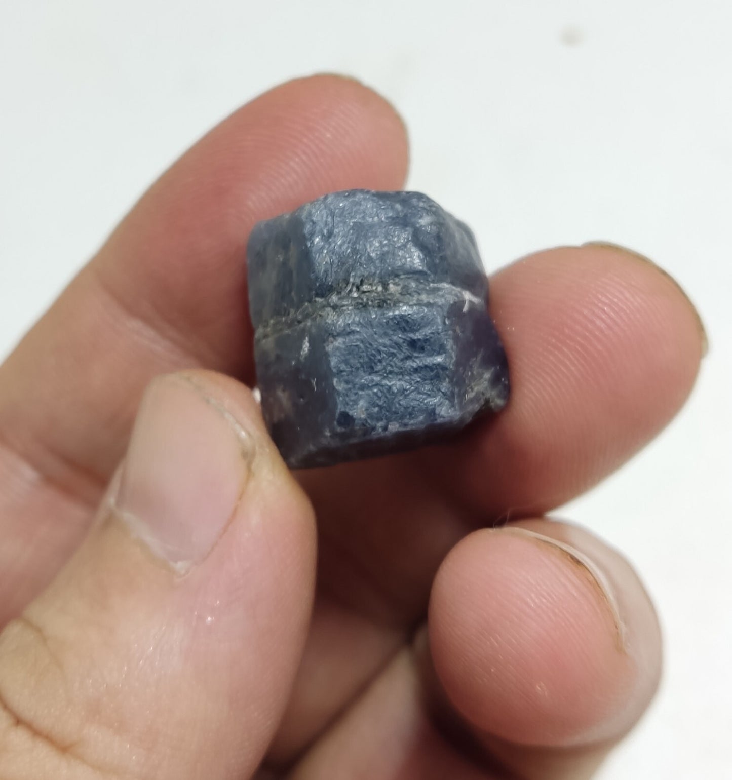 An aesthetic specimen of terminated sapphire crystal 20 grams