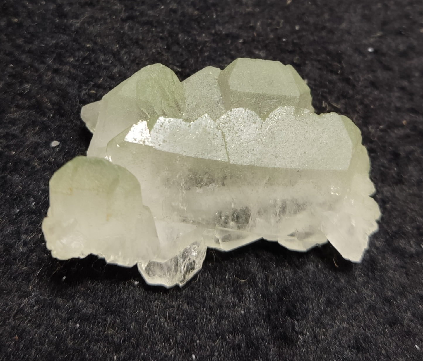 An Aesthetic specimen of Quartz cluster with chlorite spots 17 grams