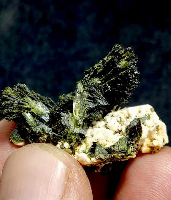 Natural Epidote On Matrix 8.5 Grams.