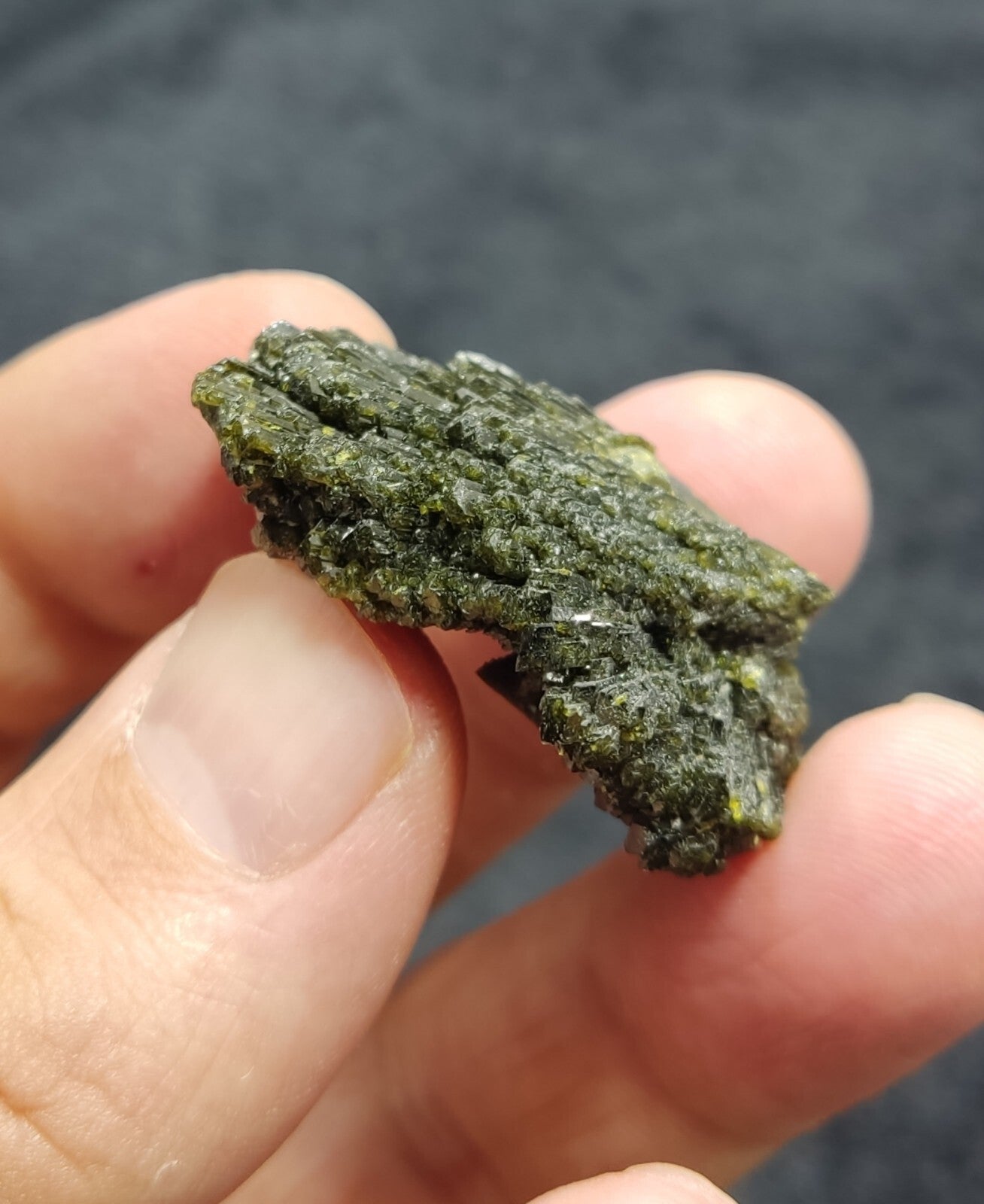 Single natural Epidote Crystal spray formations 22 grams