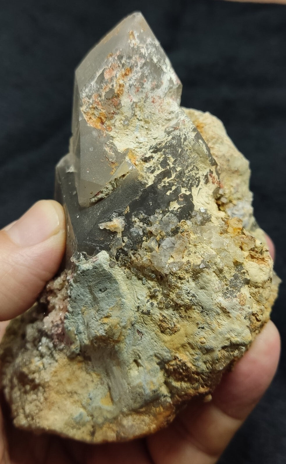 An Aesthetic terminated Partly Smoky Quartz specimen 493 grams