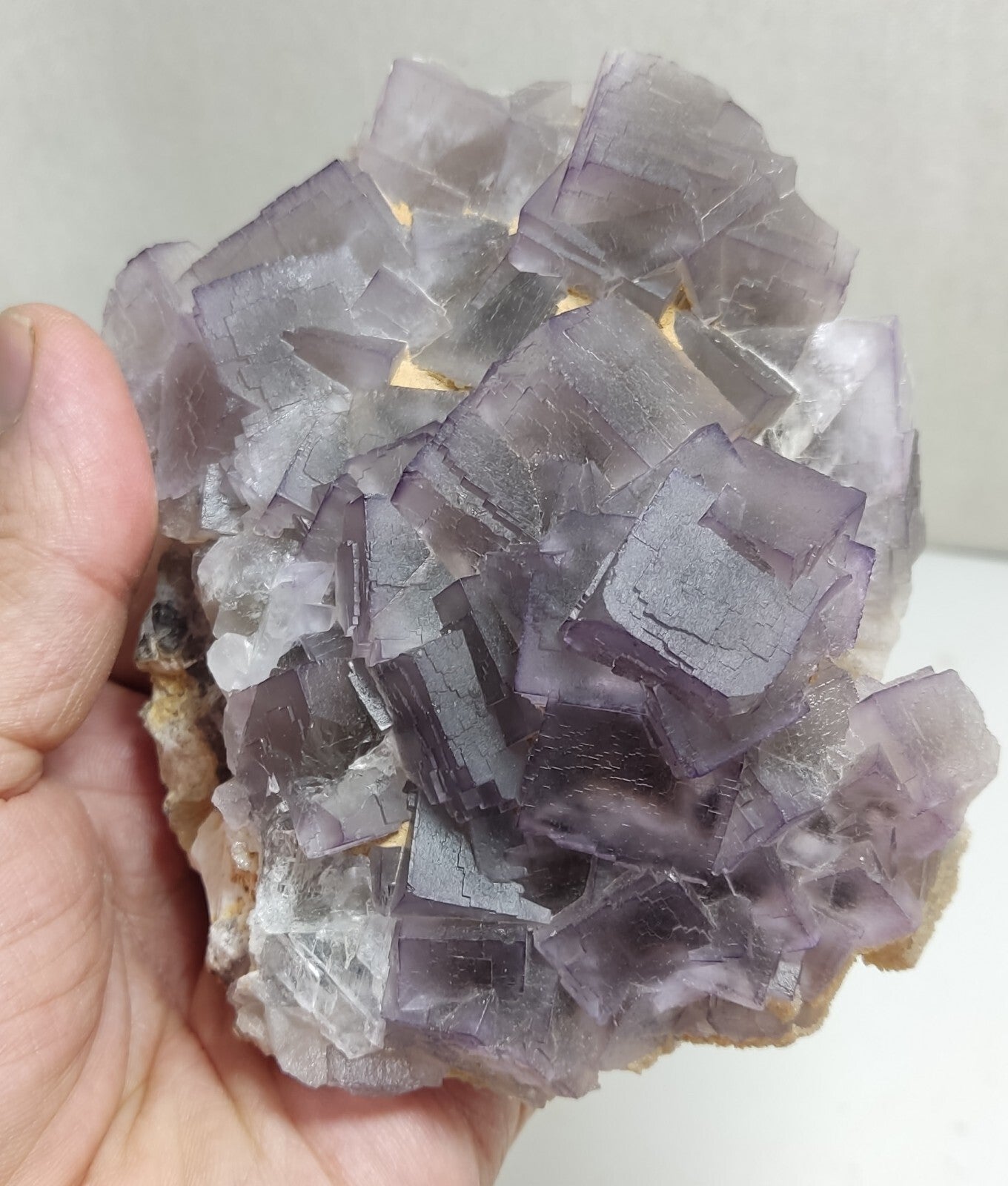 An amazing specimen of cubic light purple color Fluorite 706 grams