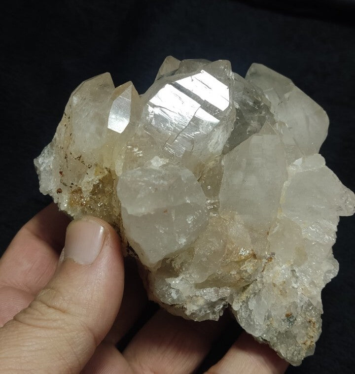 Natural terminated Quartz Specimen with Siderite 412 grams