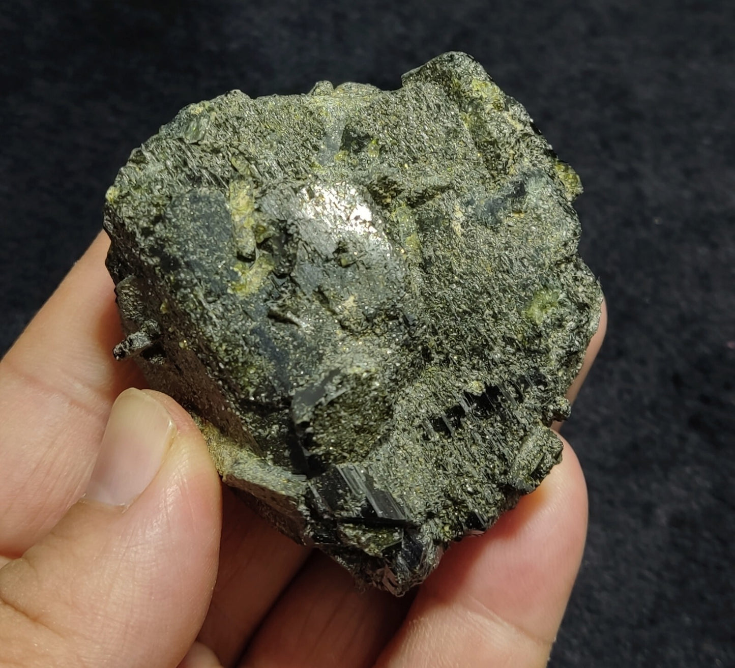 An Aesthetic Natural terminated epidote crystal specimen 205 grams