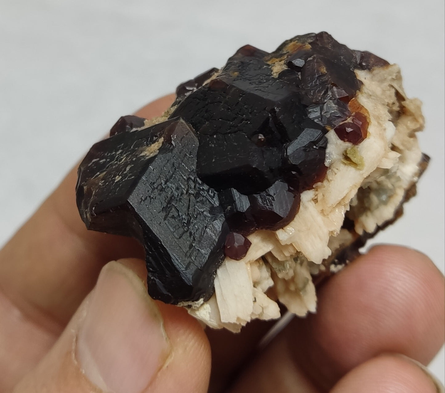 57 grams aesthetic andradite garnet crystal specimen