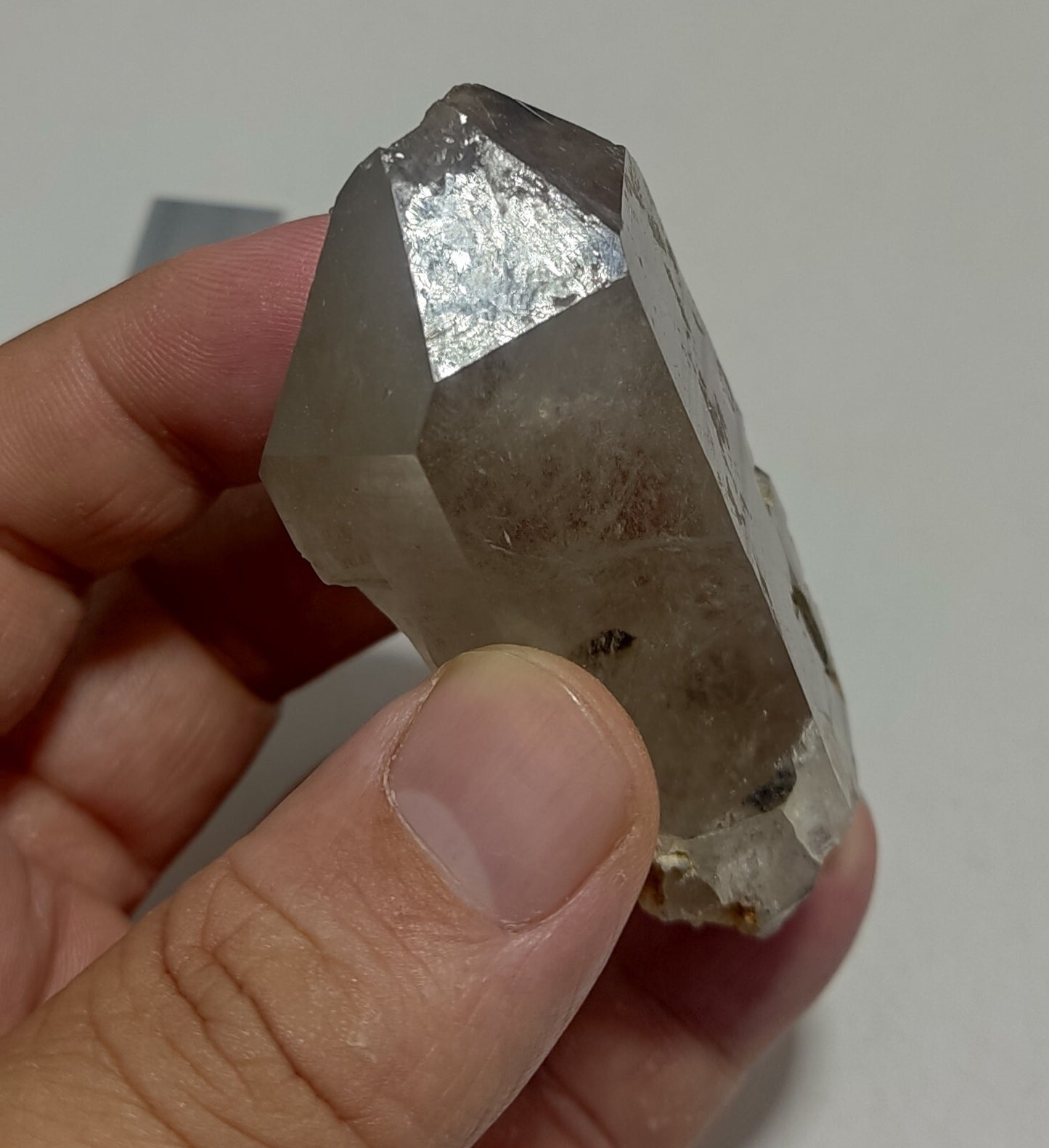 An Aesthetic Naturally terminated specimen of light Smoky Quartz 116 grams