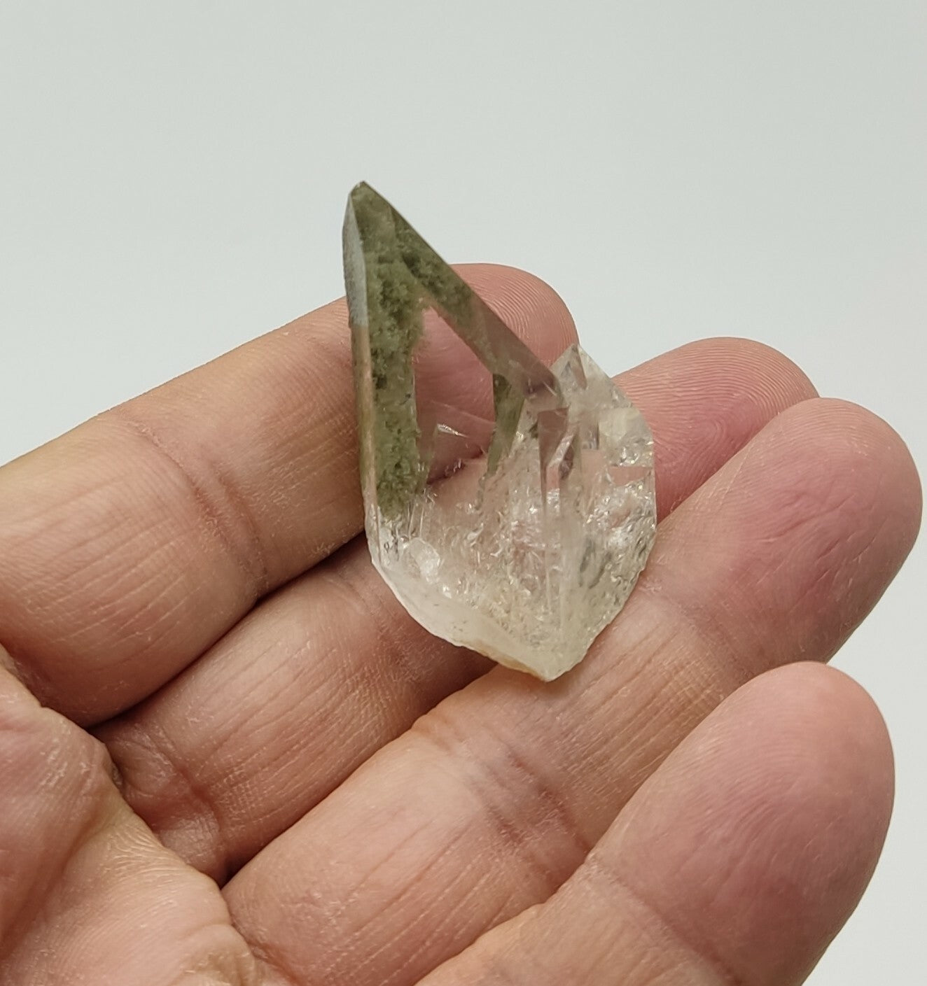 A very Aesthetic Natural beautifully terminated Chlorite Quartz crystal 22 grams