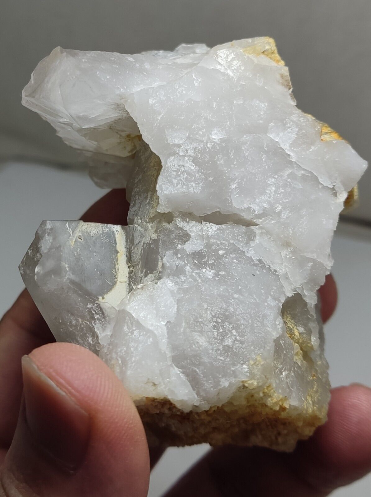 An Aesthetic Natural terminated gwindel Quartz on matrix 278 grams