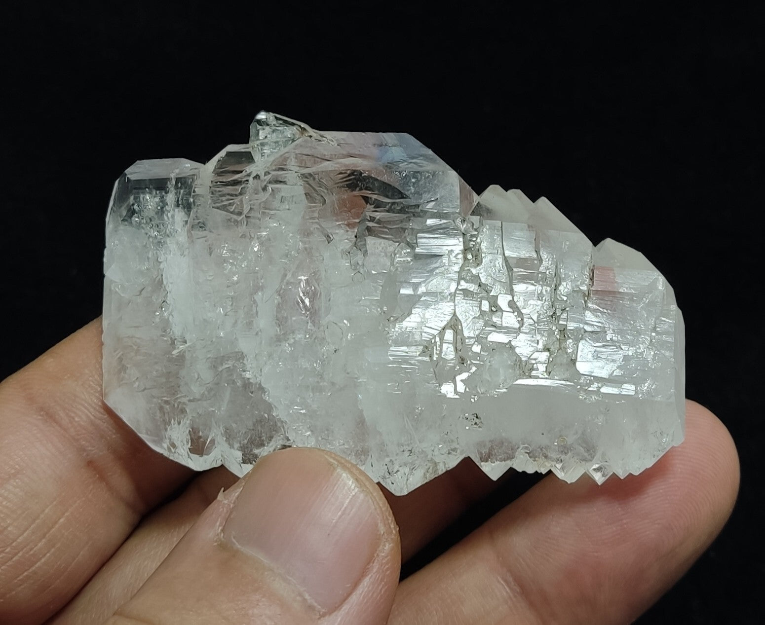 An Aesthetic terminated specimen of Faden Quartz crystal 54 grams