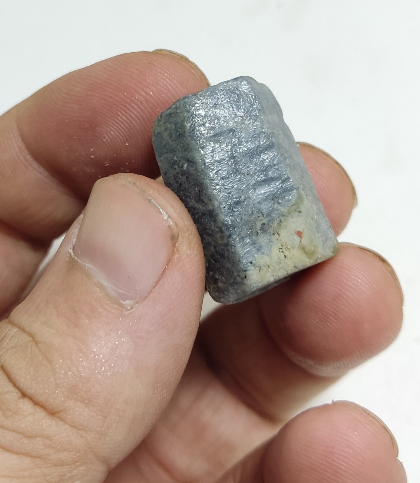 An aesthetic specimen of terminated sapphire crystal 22 grams