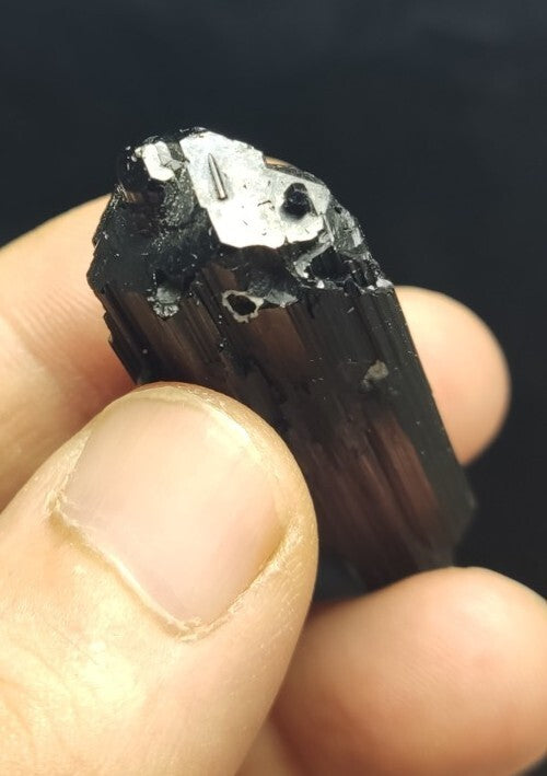 Natural Terminated Black Tourmaline Crystal 24 grams