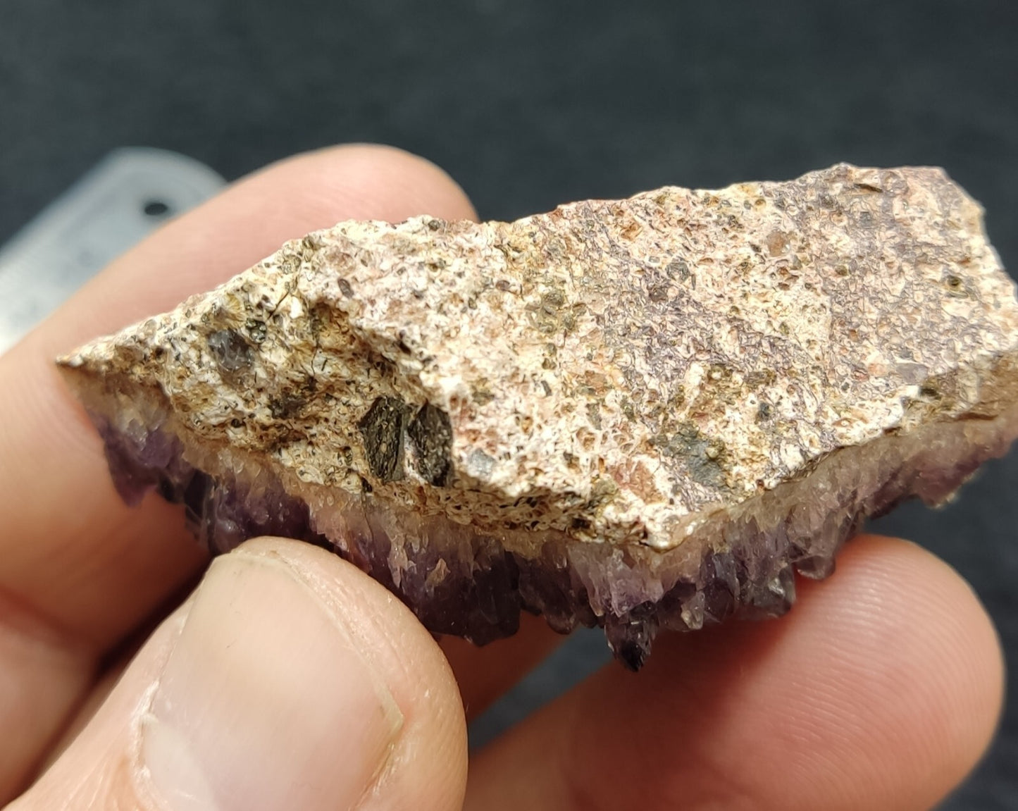 An Aesthetic specimen of druzy amethyst cluster 38 grams