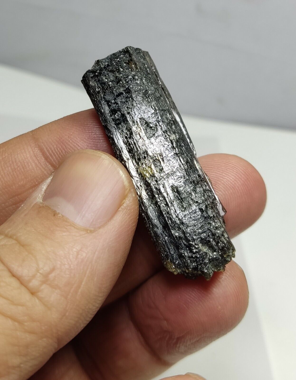 An aesthetic specimen of epidote crystal 15 grams
