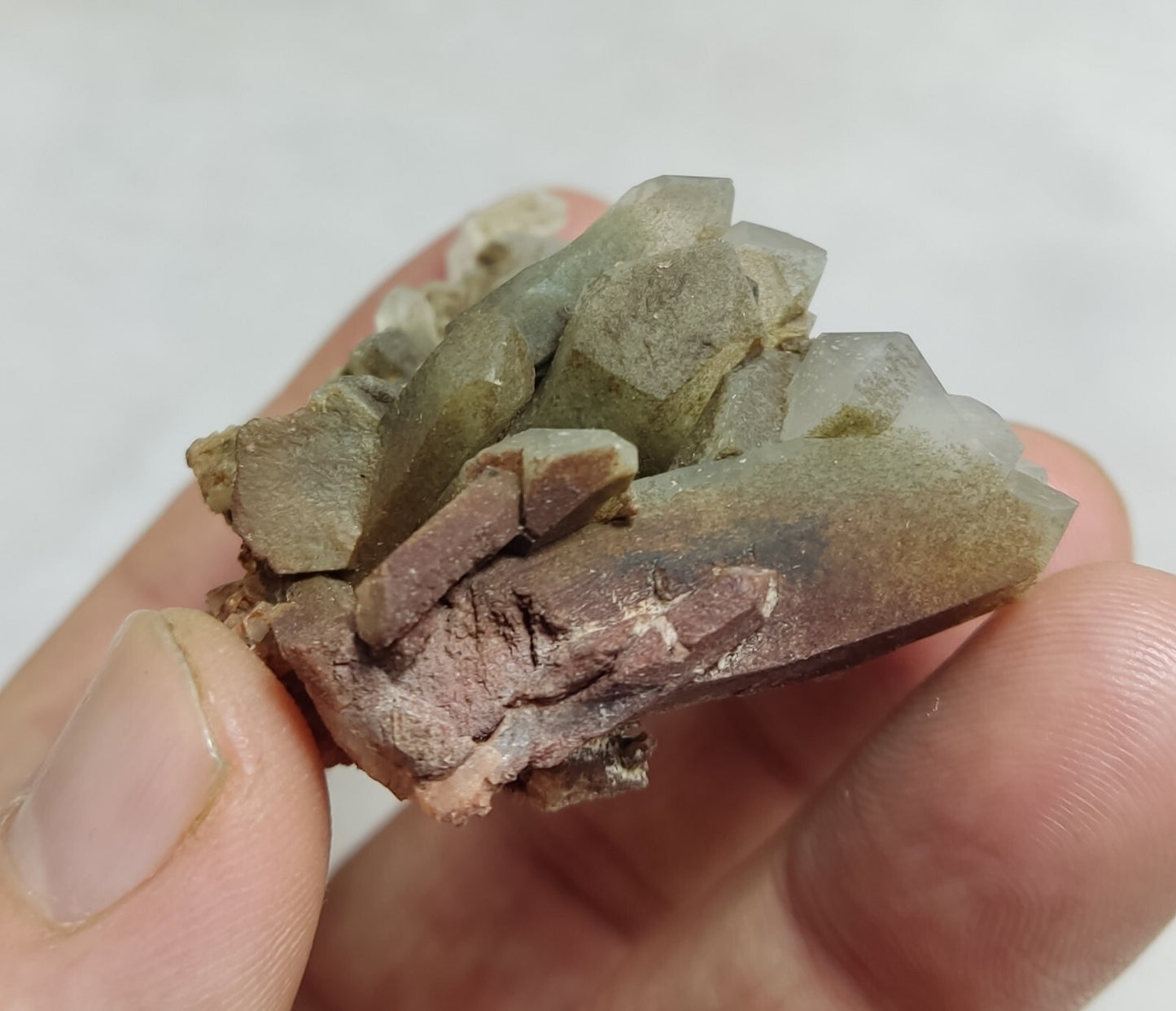 An Aesthetic terminated chlorite Quartz specimen 47 grams