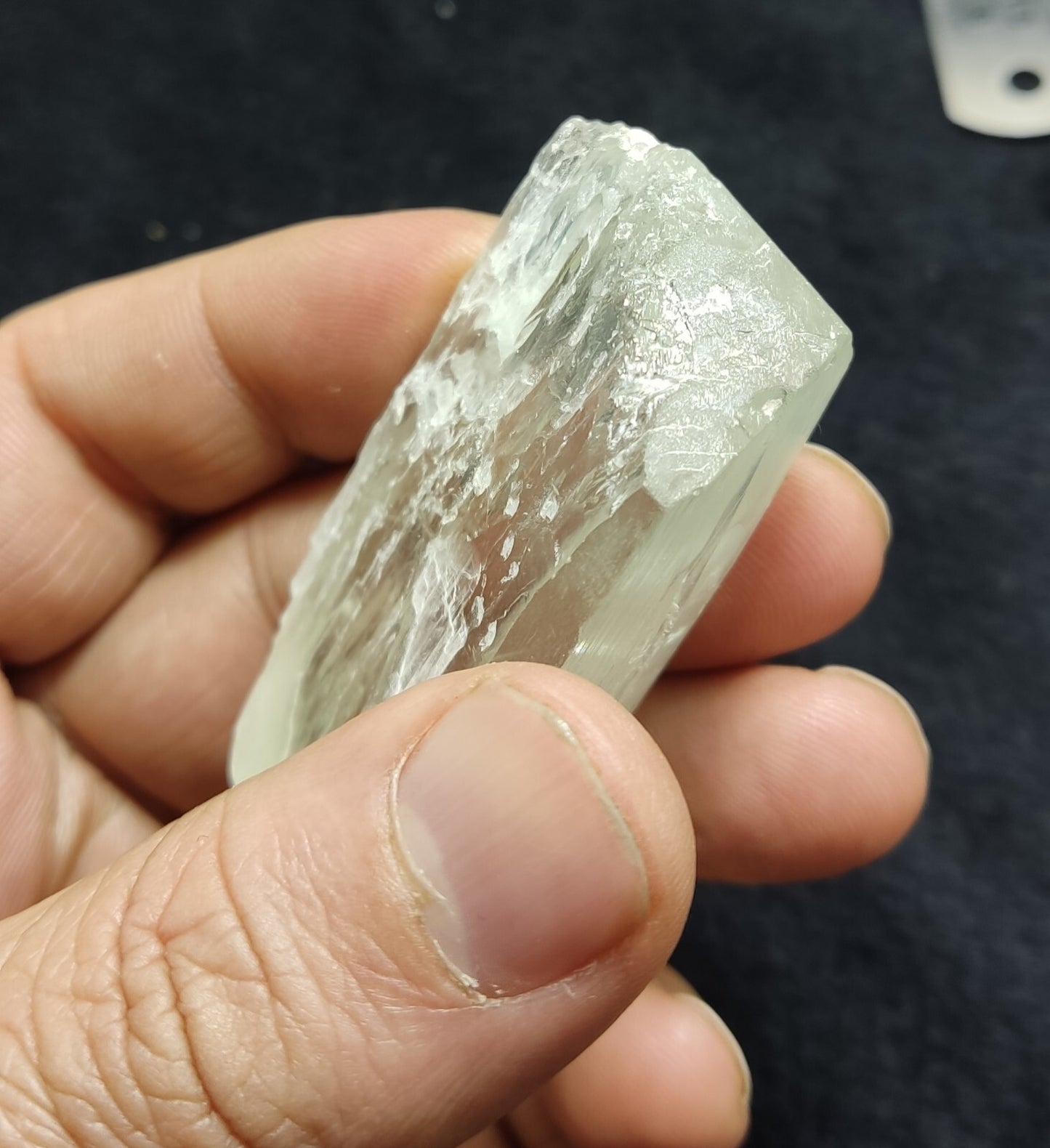 An Aesthetic terminated spodumene floater crystal specimen 75 grams