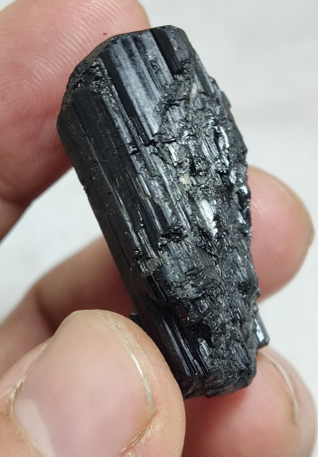An amazing specimen of terminated black tourmaline 24 grams