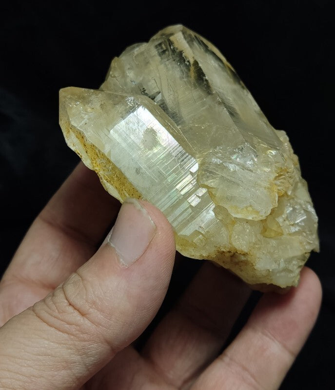 Natural Light Yellow Quartz Crystal 273 grams