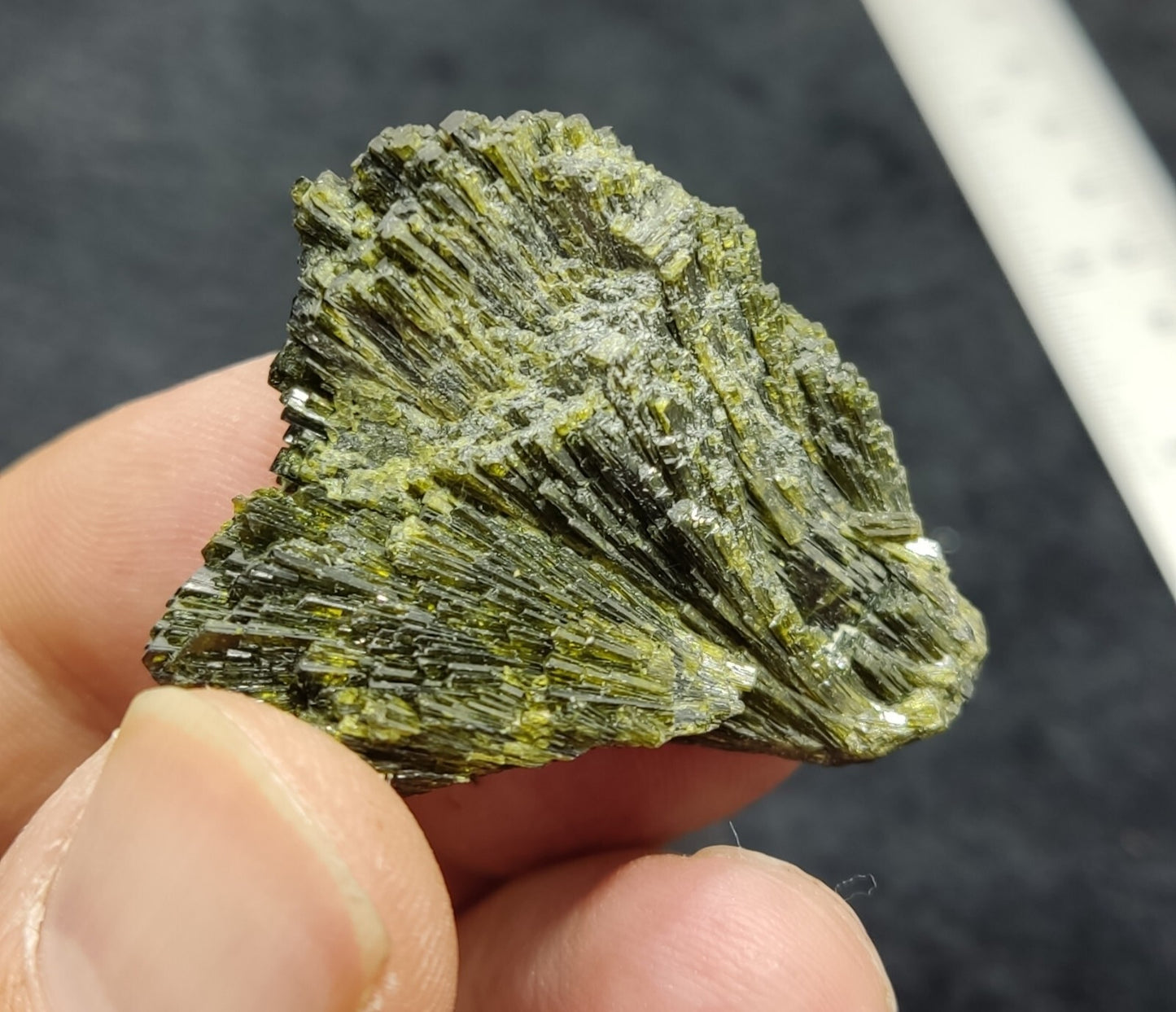Single natural Epidote Crystal spray formations 22 grams