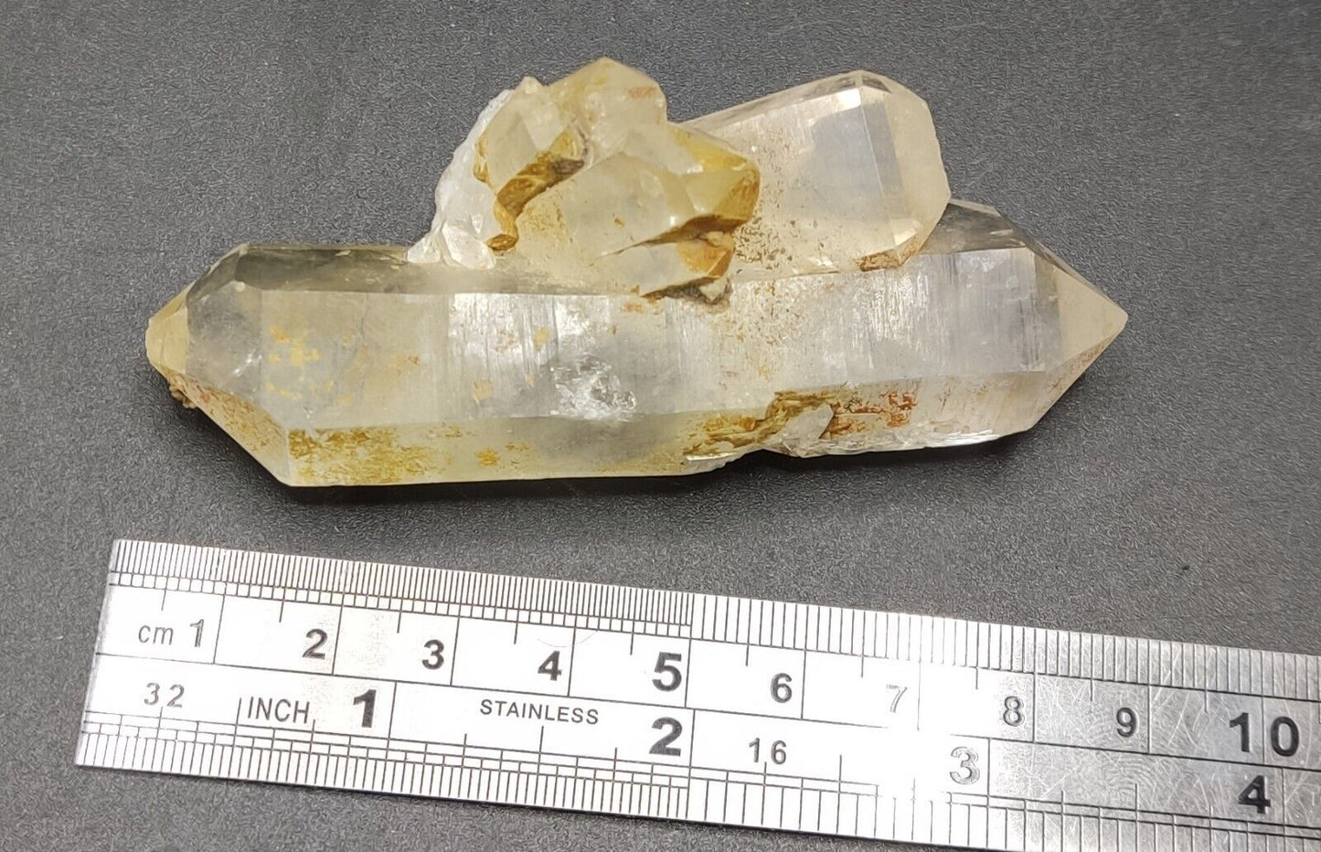 An Aesthetic gemmy double terminated Quartz crystal 68 grams