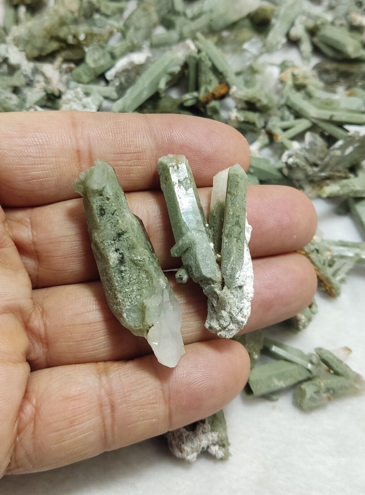 470 grams Chlorite Quartz crystals