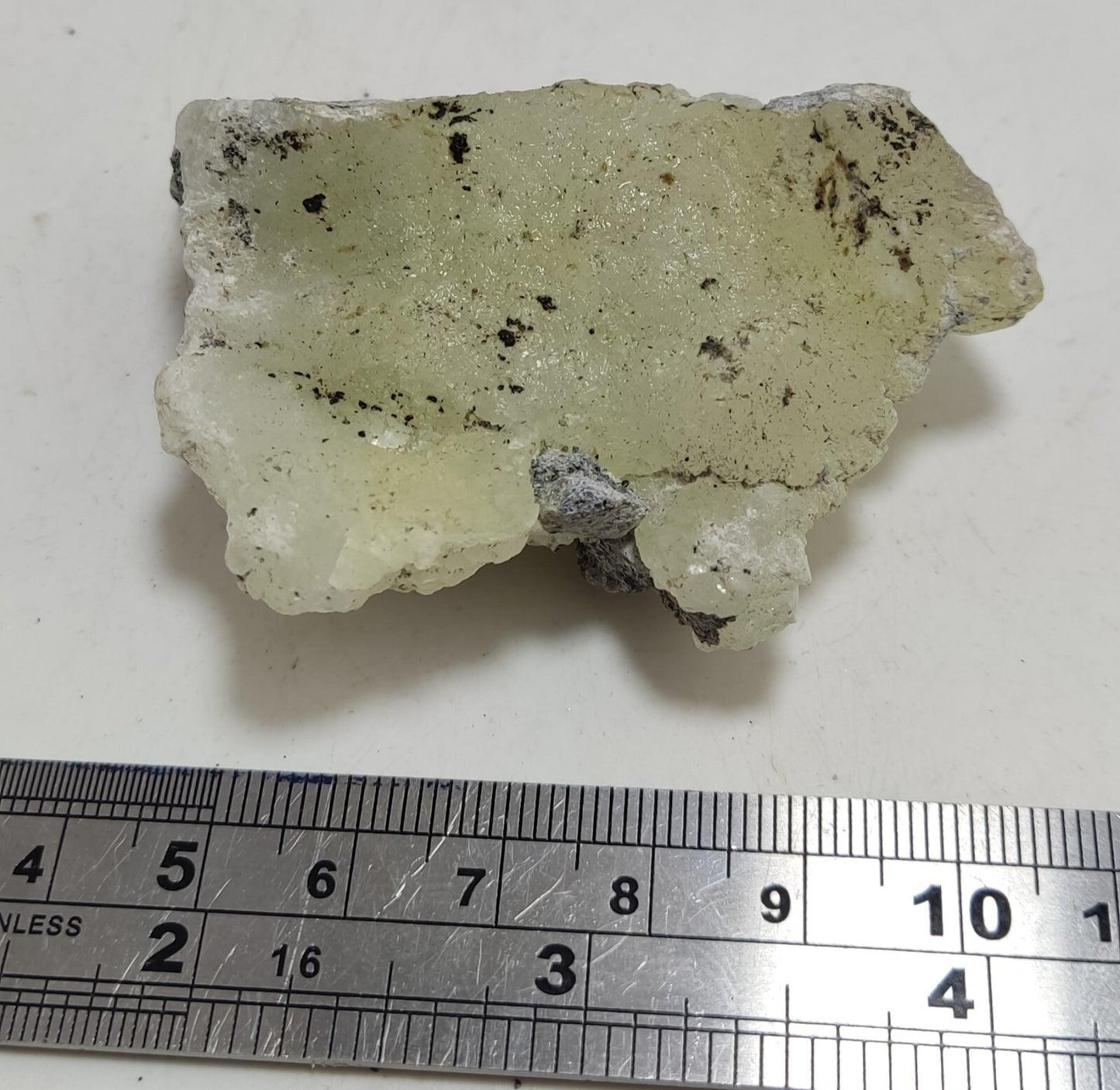 An Aesthetic Natural specimen of brucite with chromite 73 grams