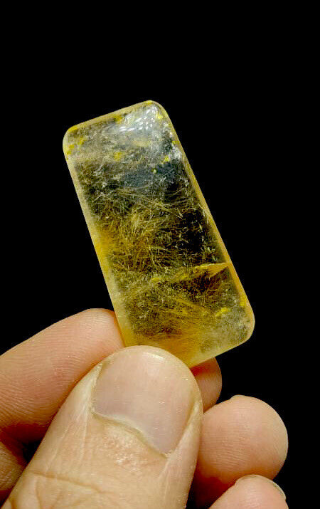 Natural Rutiles Quartz Tumble 14 Grams.