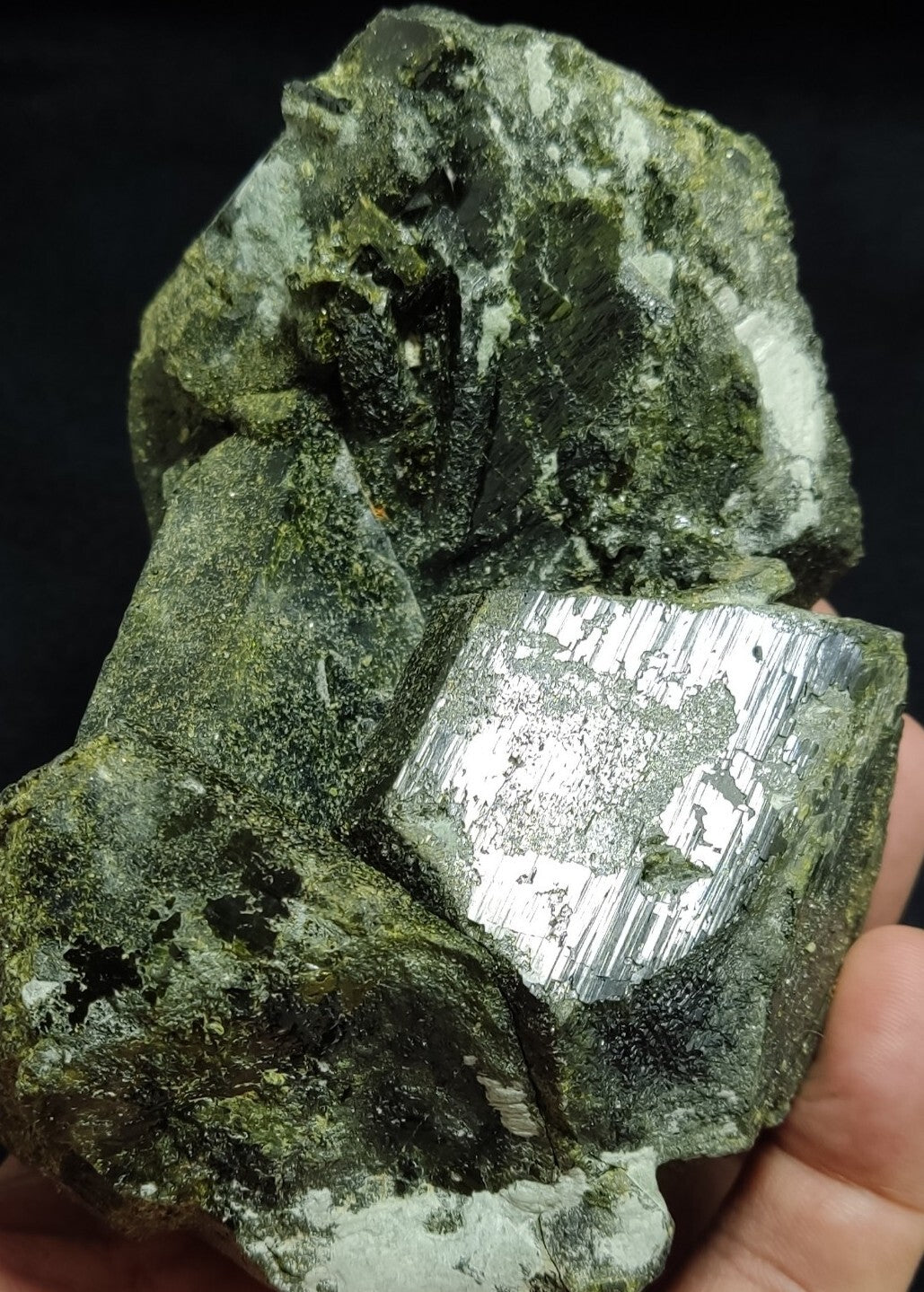 An Aesthetic Natural terminated epidote cluster 957 grams