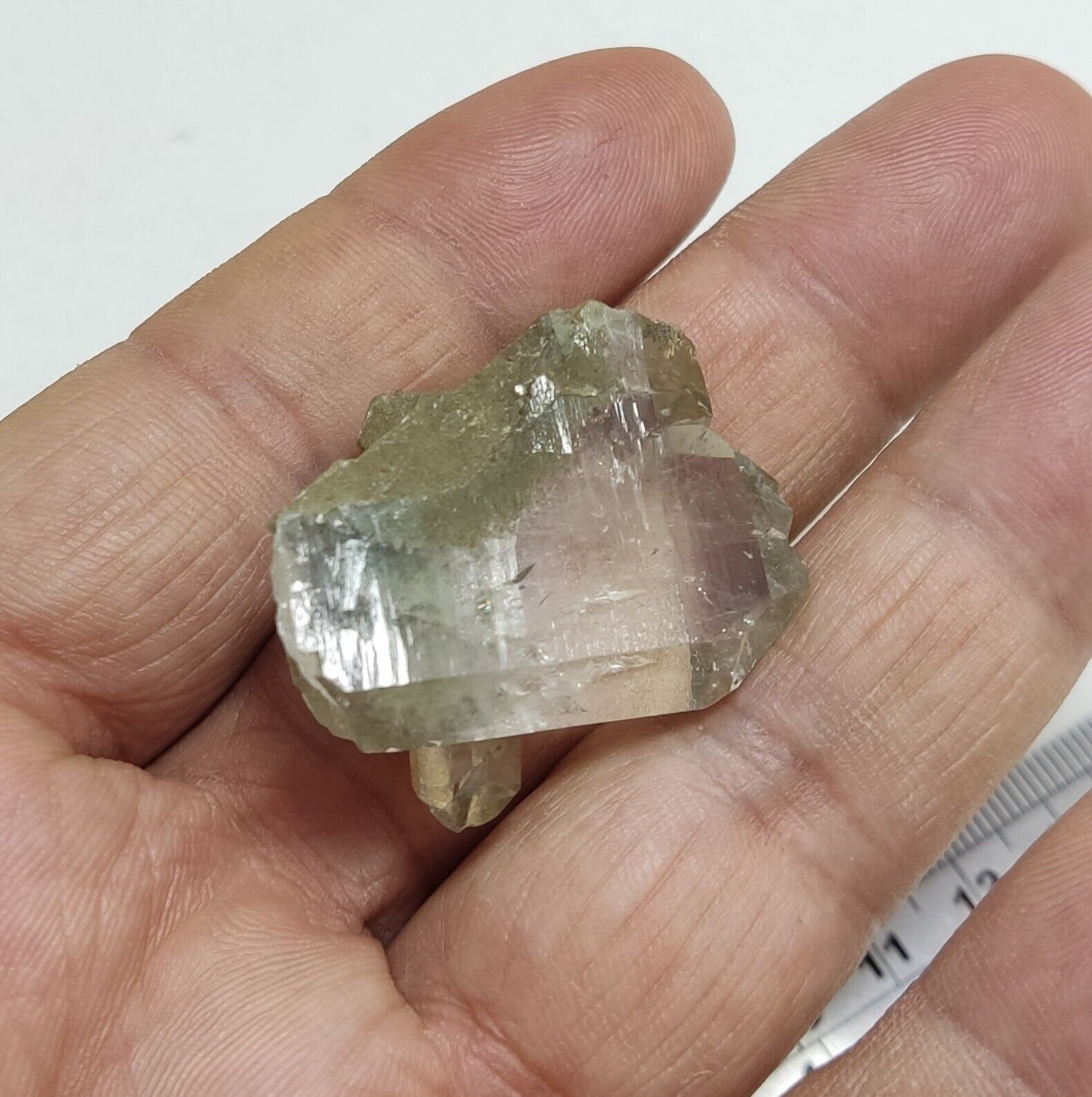 An Aesthetic Natural terminated chlorite Quartz specimen 16 grams