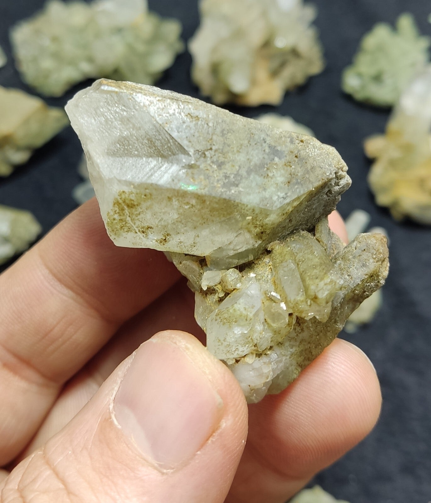 480 grams Chlorite Quartz crystals
