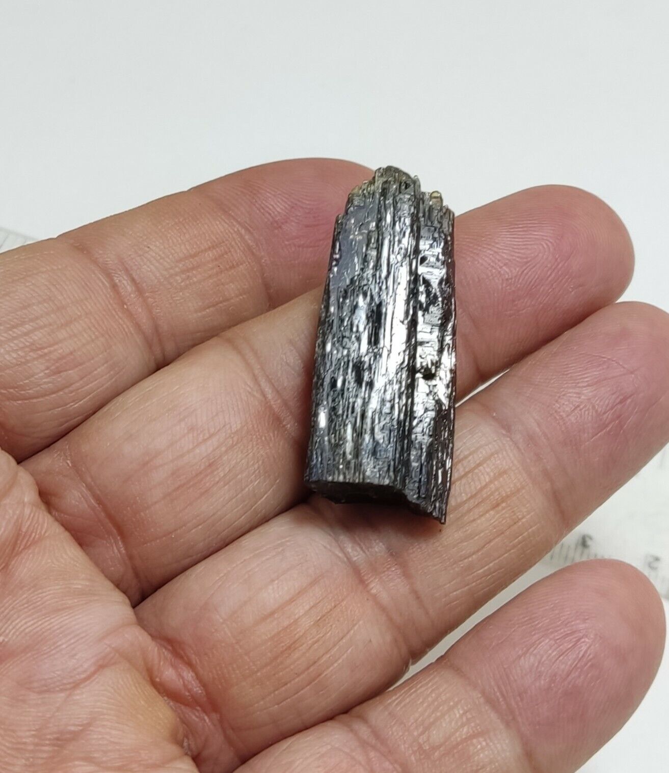 An aesthetic specimen of epidote crystal 12.5 grams