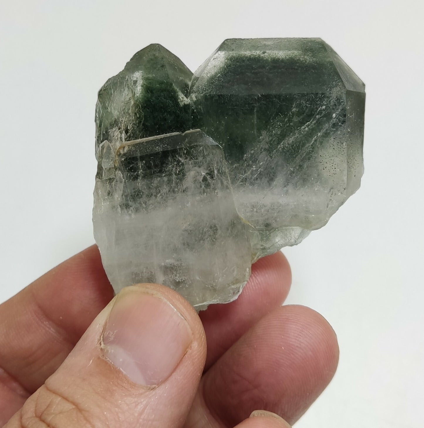 A very Aesthetic Natural beautifully terminated Chlorite Quartz crystal 62 grams