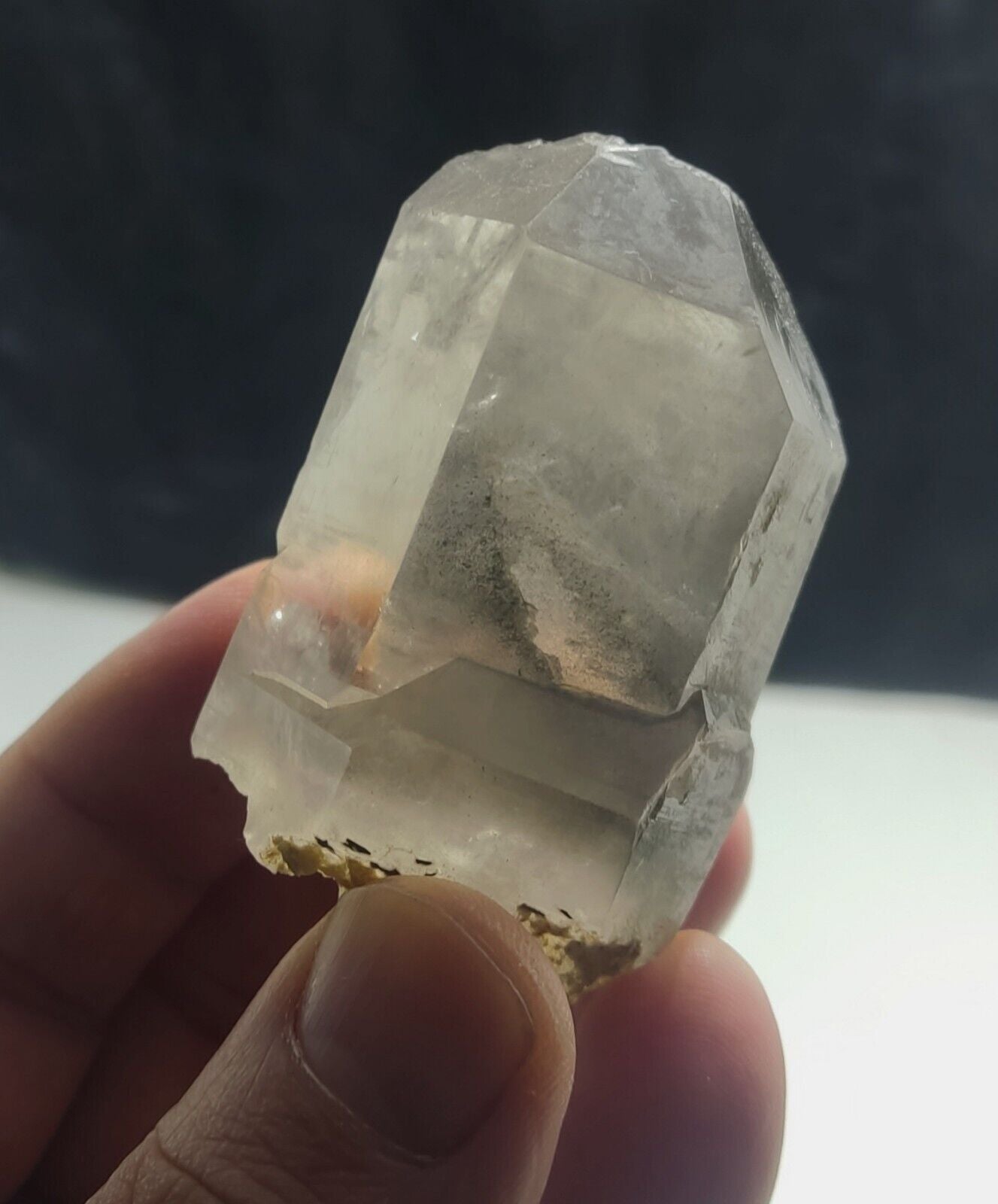 An Aesthetic Naturally terminated specimen of Smoky Quartz 107 grams