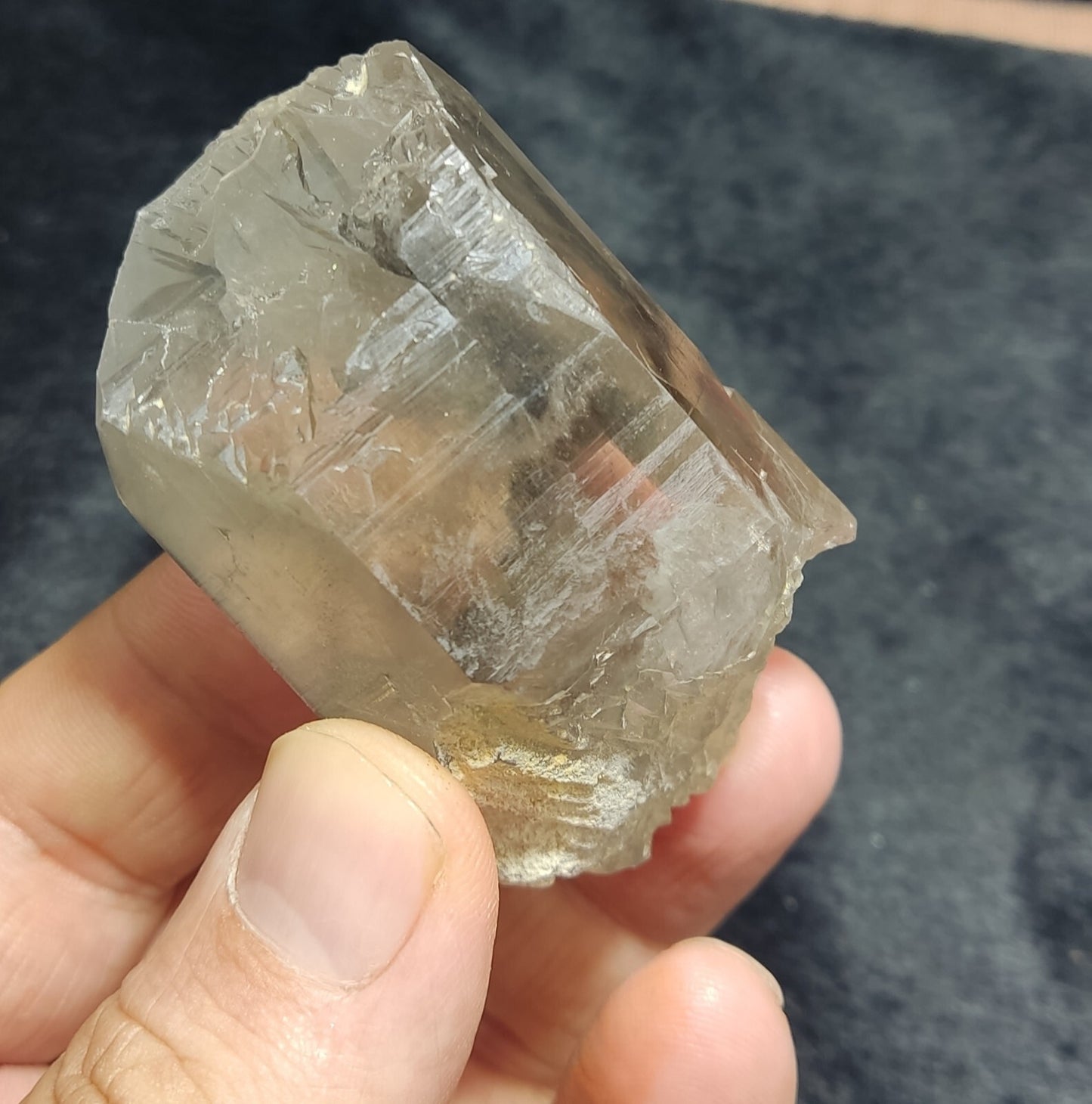 An Aesthetic Naturally terminated specimen of Smoky Quartz 107 grams